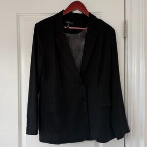 Black Aqua Blazer - S